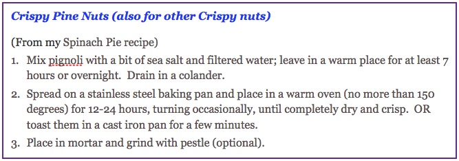 Crispy Pine Nuts box