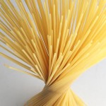 Spiral of dried spaghetti